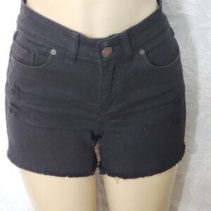 Classic Black Women's Denim Shorts